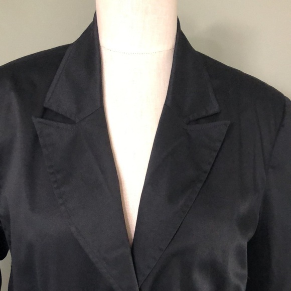 Coldwater Creek Blazer Black Cotton Size Large - Picture 3 of 11
